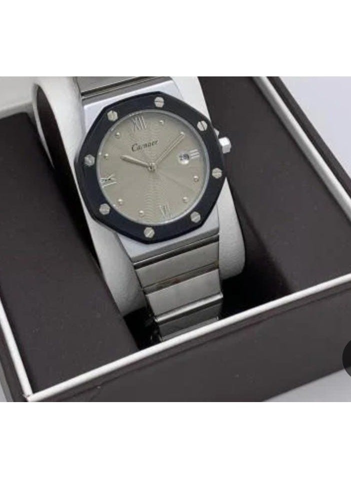 Generic D1 MILAMO Men's Watch Similar to Silver with Green Dial 