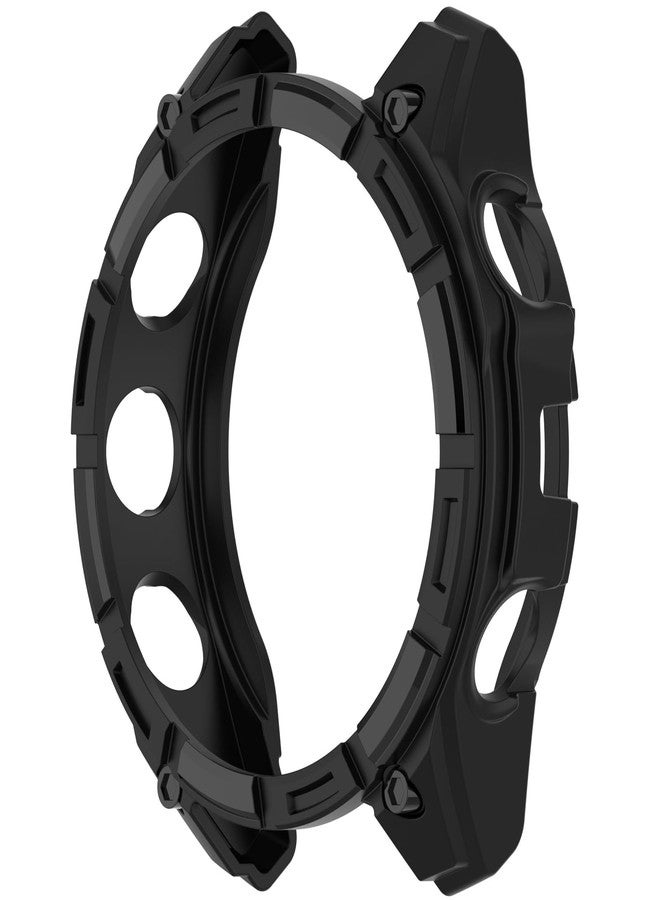 Disscool Case Cover Compatible with Garmin Fenix 8 51mm Smartwatch Soft Anti Drop TPU Replacement Protective Cases Shell Smart Watch Accessories(Black) - Image 2