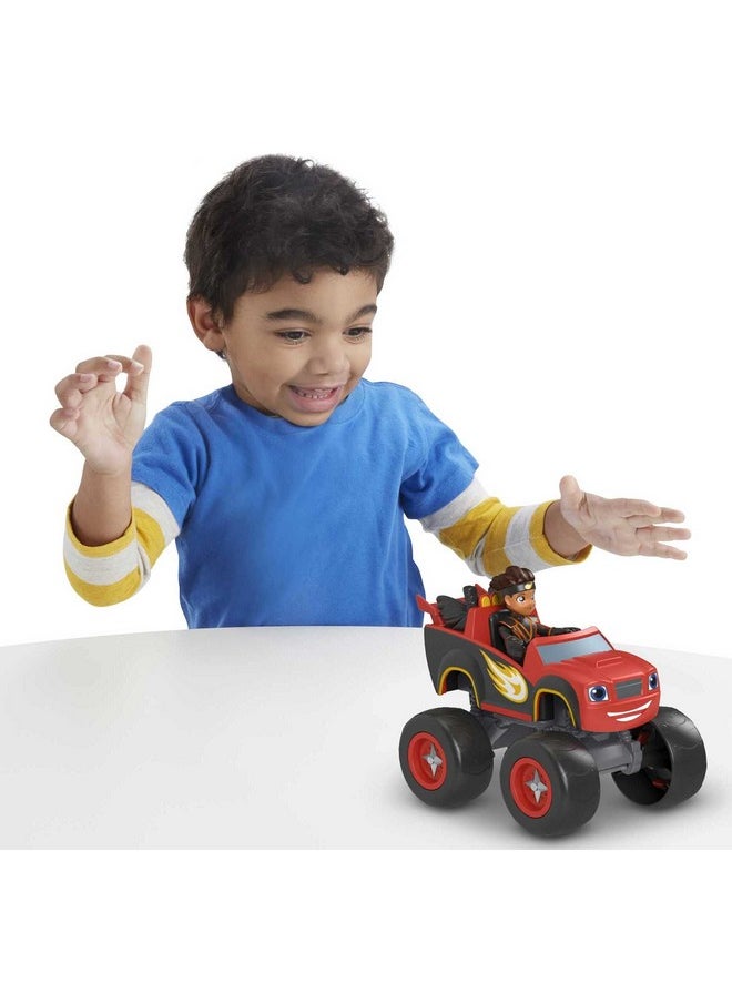 Fisher-Price - Blaze And The Monster Machines Toy Truck & Figure Set, Ninja Blaze & Aj, Preschool Racing Play Ages 3+ Years - Image 1