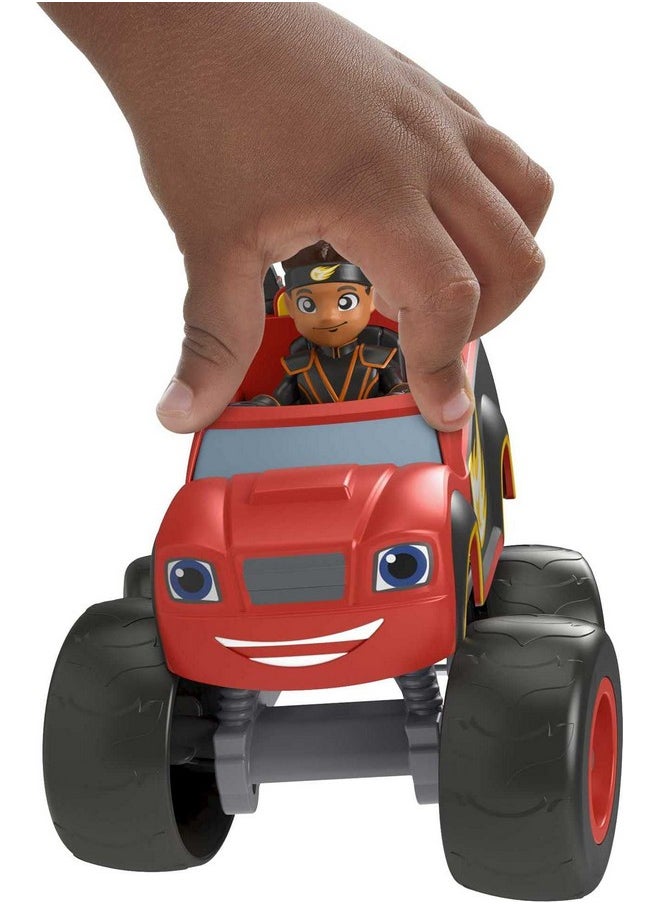 Fisher-Price - Blaze And The Monster Machines Toy Truck & Figure Set, Ninja Blaze & Aj, Preschool Racing Play Ages 3+ Years - Image 1