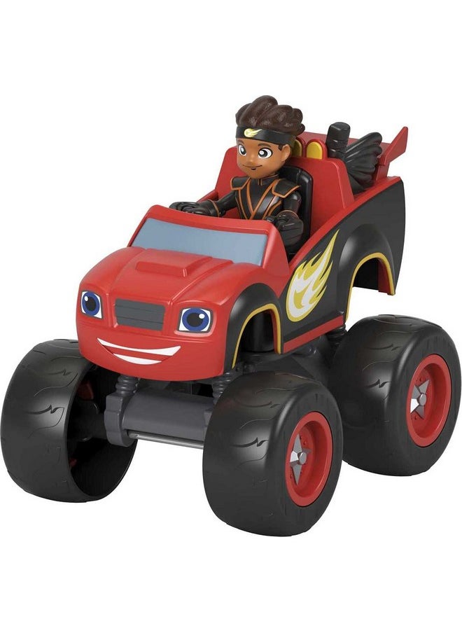 Fisher-Price - Blaze And The Monster Machines Toy Truck & Figure Set, Ninja Blaze & Aj, Preschool Racing Play Ages 3+ Years - Image 1