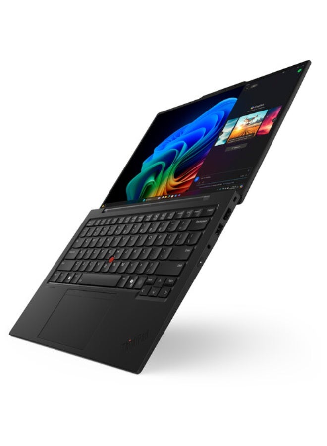 Lenovo ThinkPad X1 Carbon Gen 13 Intel (14ʺ) Aura Edition Business Laptop | Intel® Core™ Ultra 7 268V vPro ® | 32 GB LPDDR5X-8533MT/s | 512 GB SSD | 14" 2.8K (2880 x 1800), OLED, Anti-Glare/Anti-Reflection/Anti-Smudge, Non-Touch,120Hz, Eyesafe | English (US) Backlit | 1080P FHD RGB+IR with Privacy Shutter  | Intel® Wi-Fi 7 vPro® & Bluetooth® 5.4 | Windows 11 Pro | 1 Year Warranty English Black - Image 3