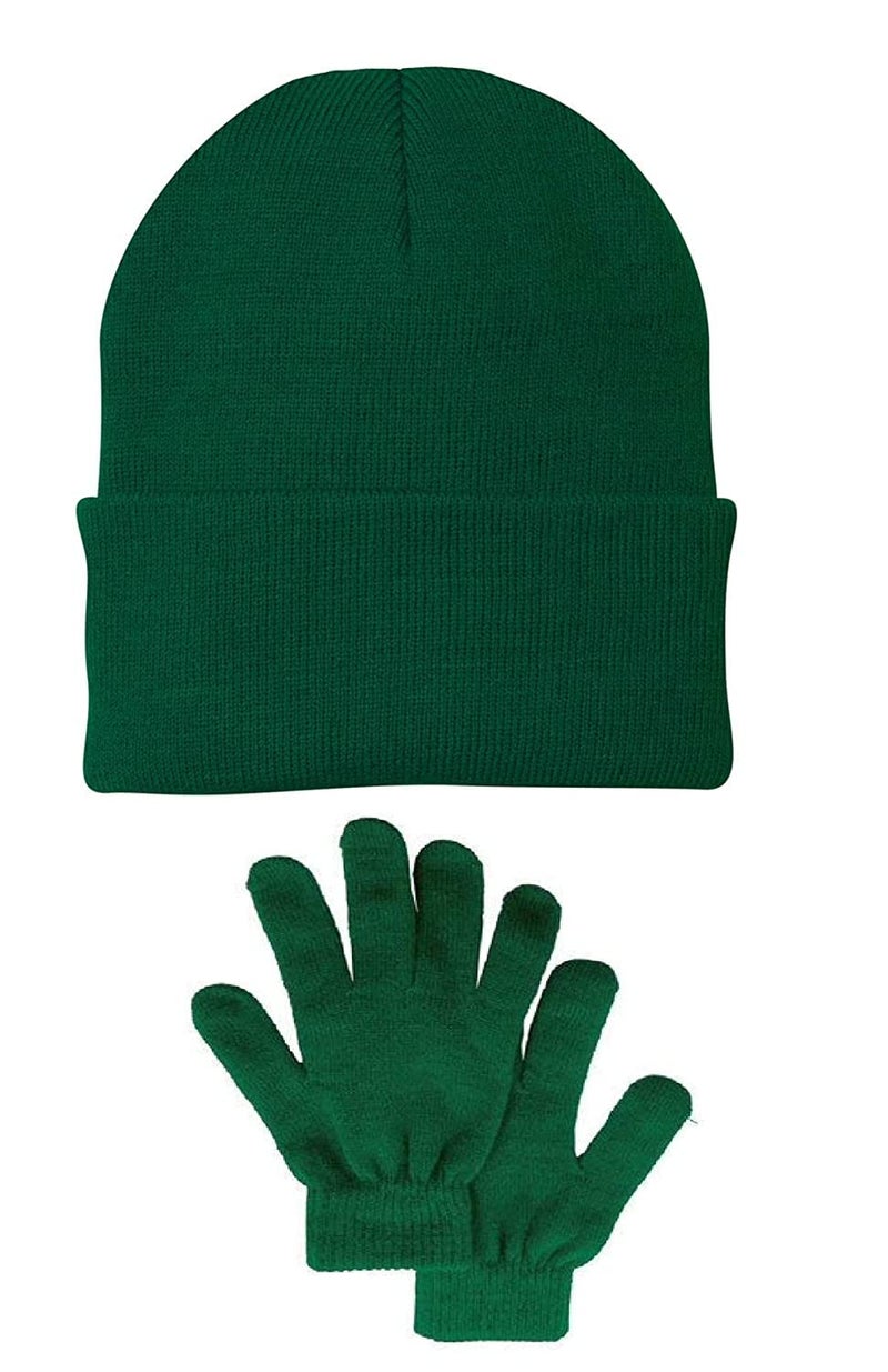 MAGIC Boy's and Girl's of School Winter Woolen Cap and Glove (5-10 Years) (Specially for Kids) (Green) - Image 4