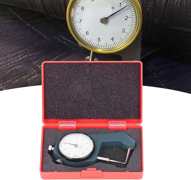 مقياس سمك قرص سبائك الألومنيوم، نطاق 0-10 مم، دقة 0.1 مم للورق والأفلام والجلود - Image 4