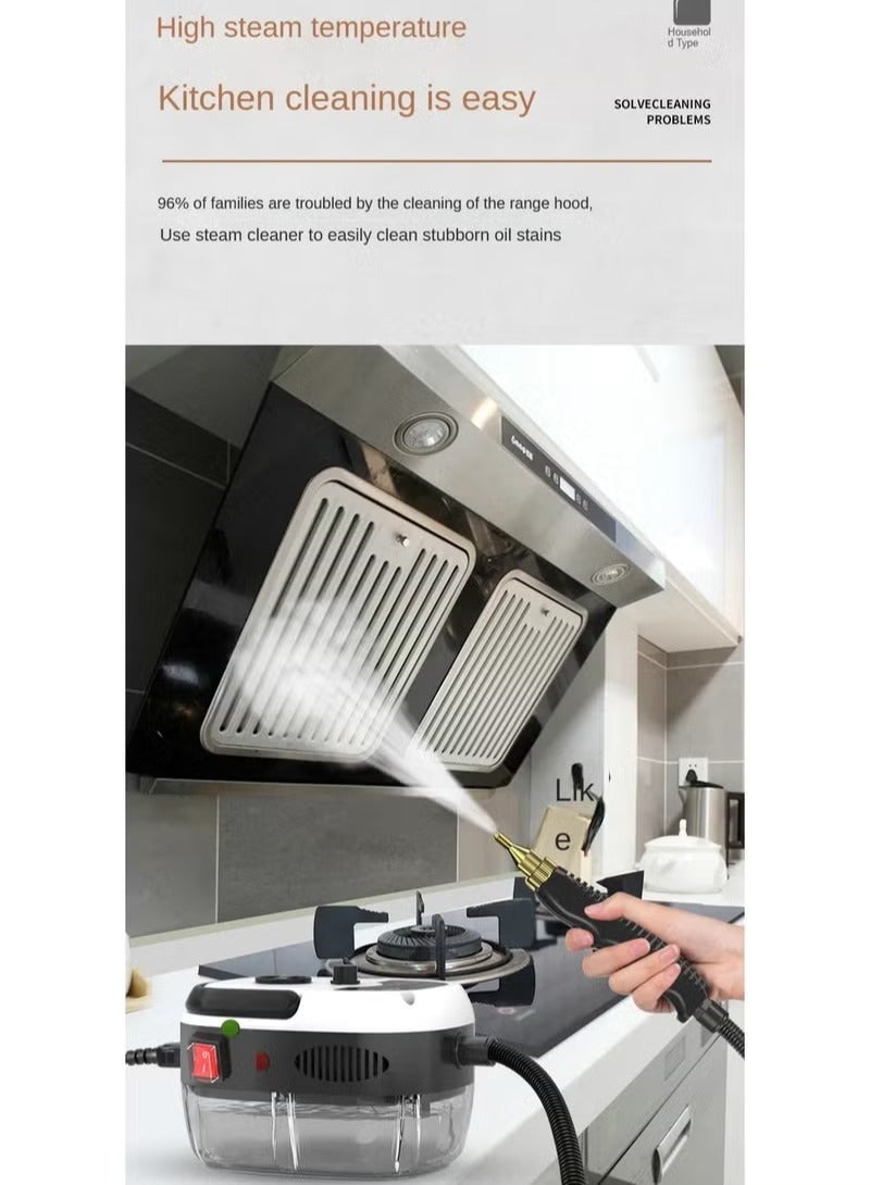 MAKS & CO. Portable Handheld Steam Cleaner, 1500W Multifunctional High Temperature Steamer Cleaner with 1200ml Water Tank, Suitable For Kitchen Sofa Bathroom Window - Image 5