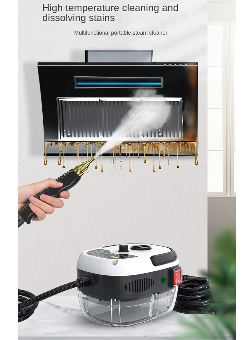 MAKS & CO. Portable Handheld Steam Cleaner, 1500W Multifunctional High Temperature Steamer Cleaner with 1200ml Water Tank, Suitable For Kitchen Sofa Bathroom Window - Image 2