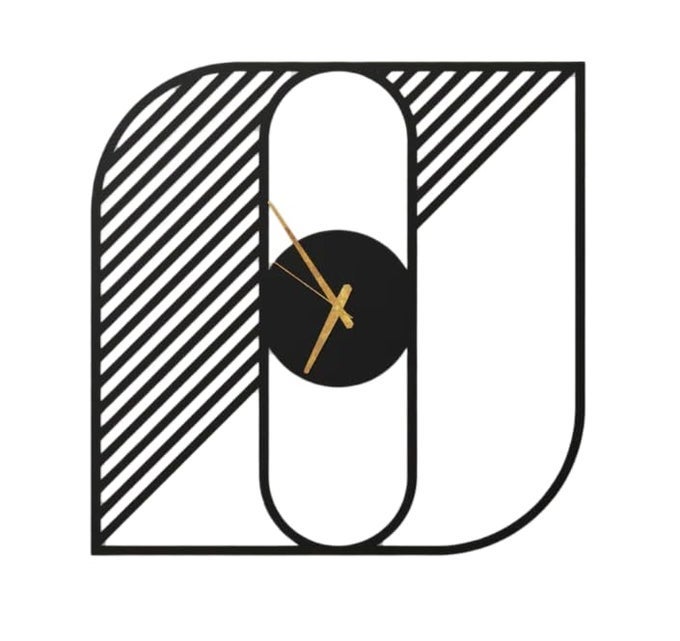 MATERIAL METAL WALL CLOCK BIG SIZE WALL CLOCK MODERN CLOCKS FOR LIVING ROOM STYLISH WALL CLOCKS FOR HOME DECORATION DESIGNER WALL CLOCK40 CM BLACK DA11
