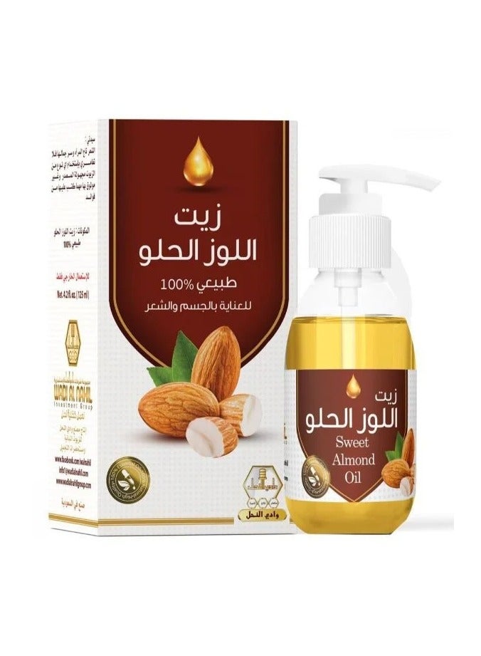 Wadi Al-Nahil Wadi Al Nahil Sweet Almond Oil for Body and Hair Care - 125 ml