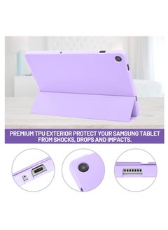 MIGOFAST Case for Samsung Galaxy Tab A9 Plus Tablet Case with Pencil Holder, Slim Smart Protective Case with Soft TPU Back, Auto Sleep/Wake Cover Purple  - Image 5