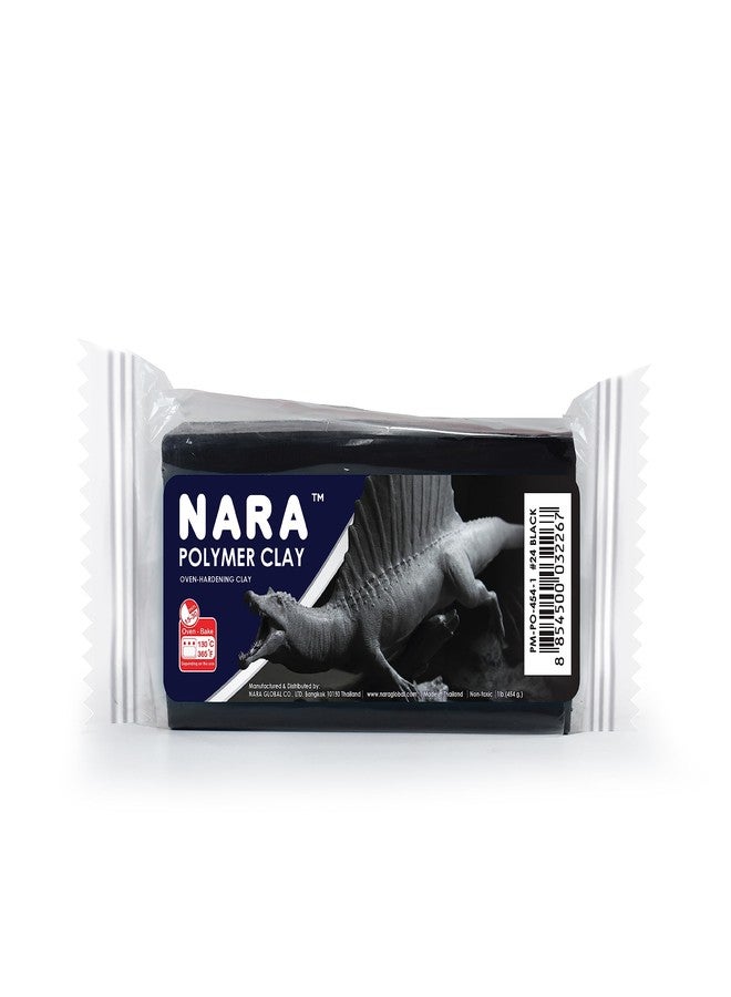 NARA Polymer Baking Clay, 1 Color, 1 Block, 454g (1 lb.) (Black) - Image 3