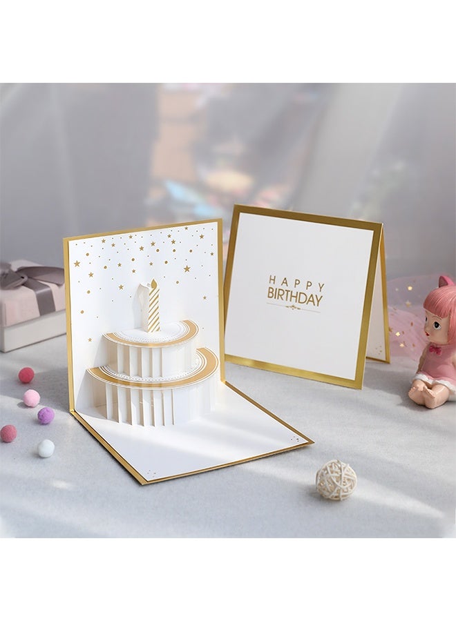 Fancy Elegant Design 3D Pop Up Card, Greeting Card for Birthday, Sturdy and Solid Cardstock Gift Card Best for Birthday, Graduation, Anniversary - Image 3