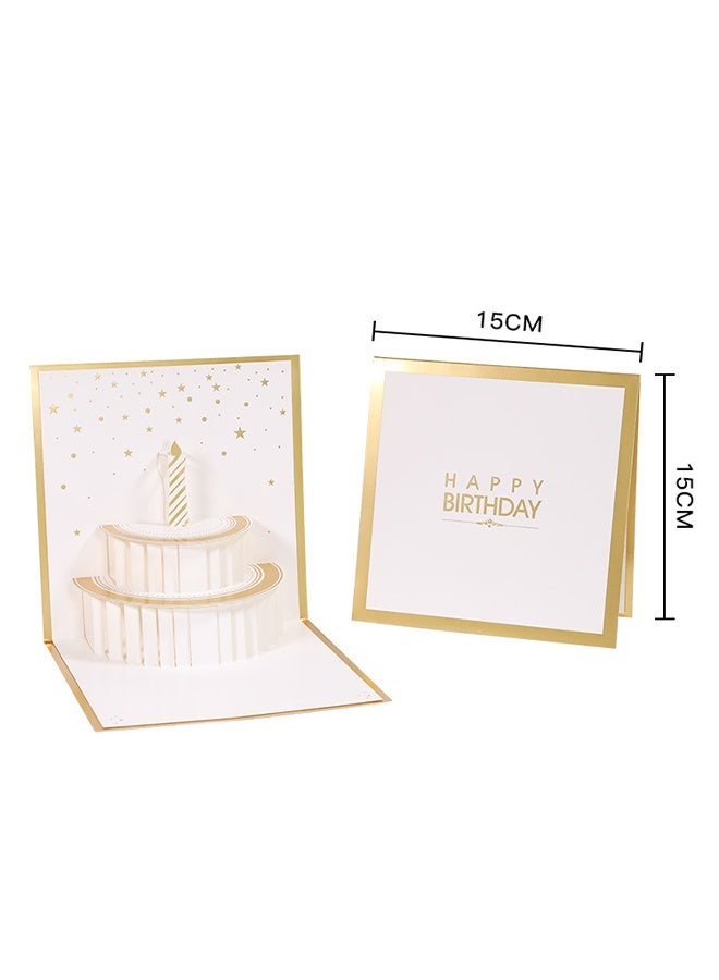 Fancy Elegant Design 3D Pop Up Card, Greeting Card for Birthday, Sturdy and Solid Cardstock Gift Card Best for Birthday, Graduation, Anniversary - Image 2