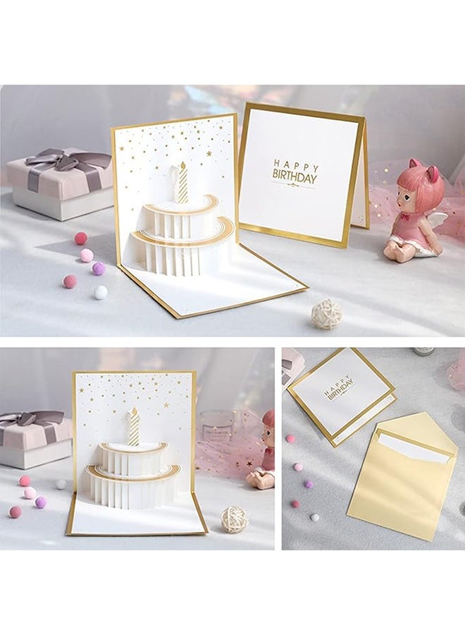 Fancy Elegant Design 3D Pop Up Card, Greeting Card for Birthday, Sturdy and Solid Cardstock Gift Card Best for Birthday, Graduation, Anniversary - Image 5