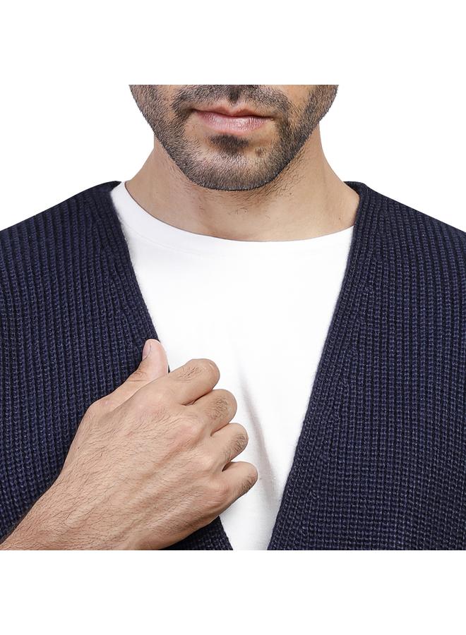 كوب كنزة رجالية عصرية مقاس  - كحلي - Image 3