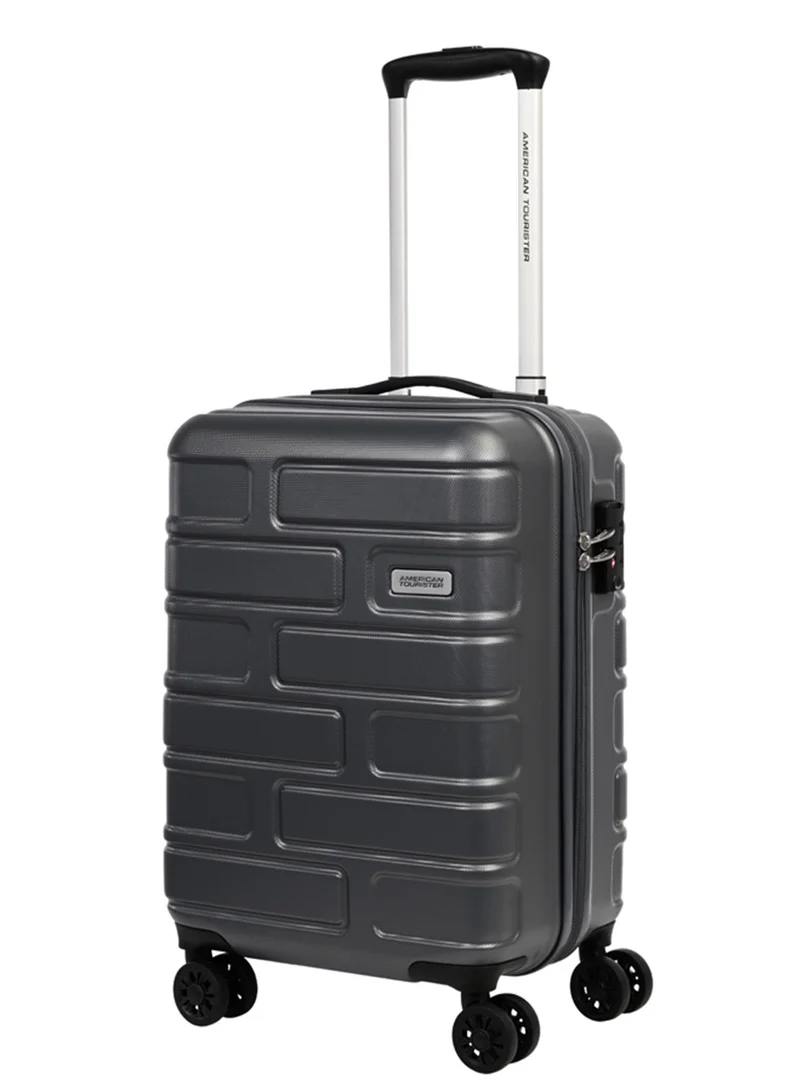 Bricklane Suitcase, Cabin Size 55 cm / 20 inch, 4 Spinner Wheels, Hard Top, ABS, Dark Shadow|Scratch Resistance|TSA Lock|Inner Mesh Zippered Pocket - 3 Years International Warranty