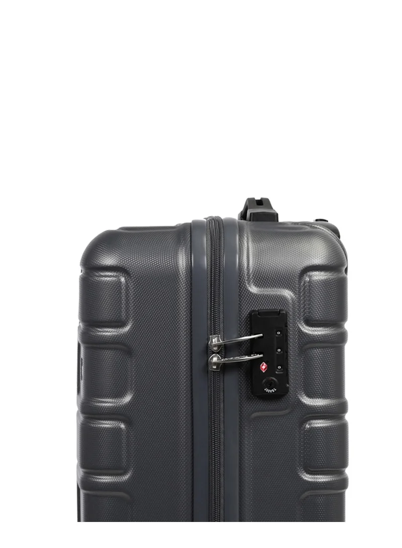 AMERICAN TOURISTER  Bricklane Suitcase, Cabin Size 55 cm / 20 inch, 4 Spinner Wheels, Hard Top, ABS, Dark Shadow|Scratch Resistance|TSA Lock|Inner Mesh Zippered Pocket - 3 Years International Warranty  | Best Price UAE