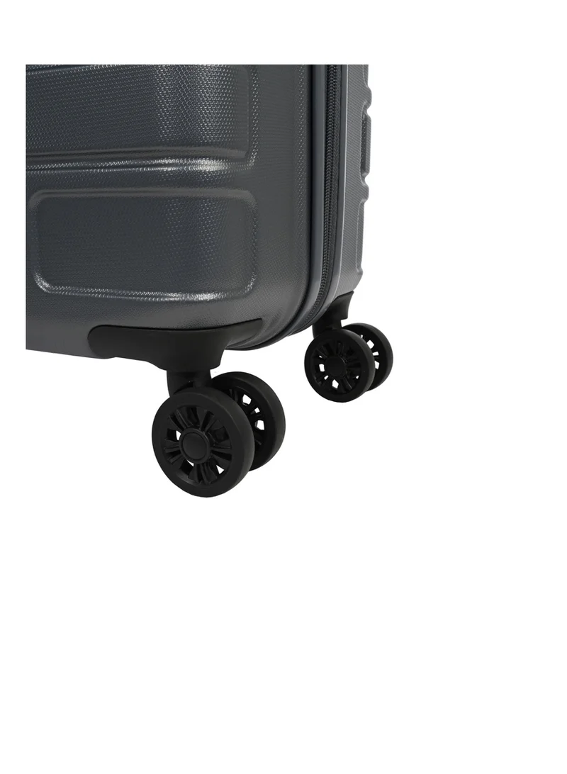 AMERICAN TOURISTER  Bricklane Suitcase, Cabin Size 55 cm / 20 inch, 4 Spinner Wheels, Hard Top, ABS, Dark Shadow|Scratch Resistance|TSA Lock|Inner Mesh Zippered Pocket - 3 Years International Warranty  | Best Price UAE