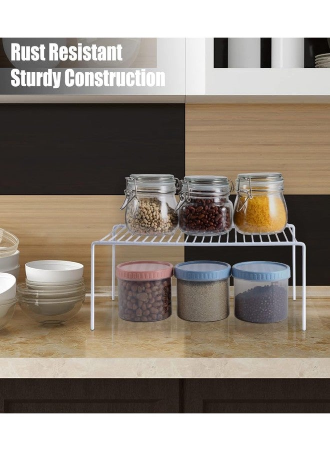 RADIANT Steel Dish Rack for Kitchen Cabinets Utensil Rack Drying Rack for Multipurpose Organizer Rack Shelf Rack Cabinets Mini Stand Kitchen Countertop Organizer (Pack of 2) - Image 3