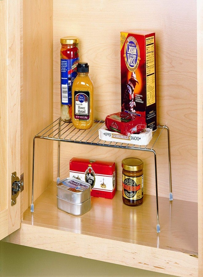 RADIANT Steel Dish Rack for Kitchen Cabinets Utensil Rack Drying Rack for Multipurpose Organizer Rack Shelf Rack Cabinets Mini Stand Kitchen Countertop Organizer (Pack of 2) - Image 4