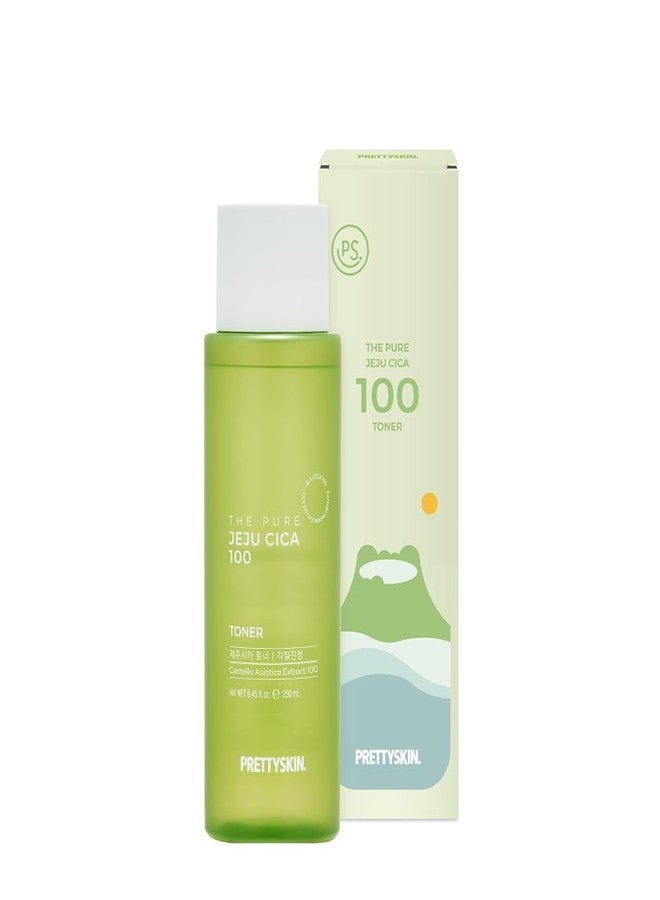 PRETTYSKIN The Pure Jeju CICA Facial Toner 8.45fl.oz. | 100% Centella Asiatica Extract | Hydrating & Soothing Water-Type Toner | for Sensitive Skin | Korean Skincare - Image 1