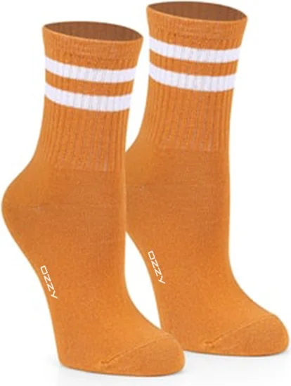 اوزي سوكس 3-Piece Women's College Socks Yellow Gray White