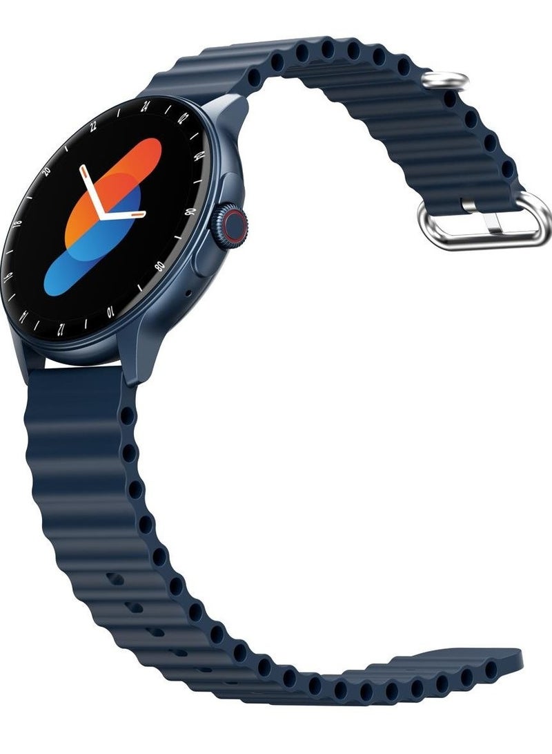 havit Advanced Smartwatch for Men & Smartwatch for Women - Bluetooth Calling, Smart Notifications, 120+ Sports Modes, Blood Oxygen, Heart Rate, Sleep & Stress Tracking, IP68 Water Resistant, Long Battery Life Fitness Tracker, Custom Watch Faces - Stylish Smartwatch for Business & Fitness (Blue) - Image 4