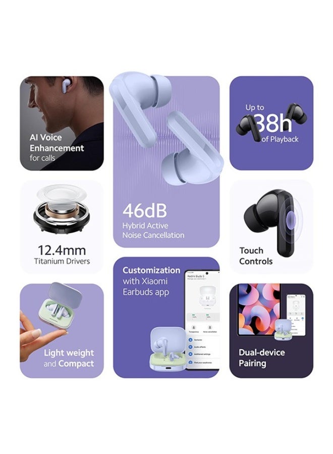 XIAO REDMI BUDS 5 WHITE EARBUDS - Image 4