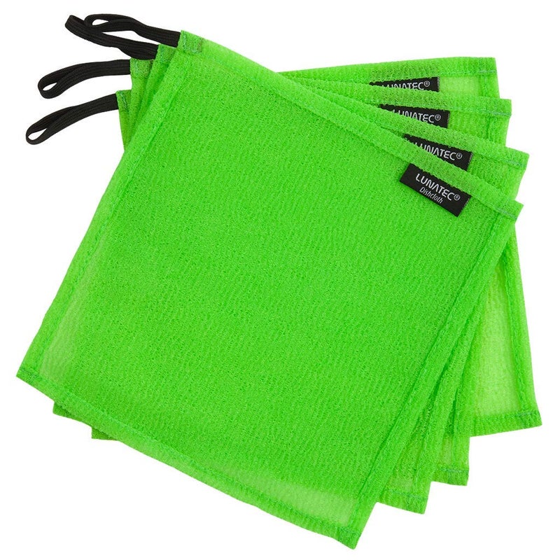 LUNATECÂ® Odor-Free Kitchen Dishcloths. A Scrubber and scouring pad for All Surfaces. Safe for Non-Stick. (4-Pack) - Image 1