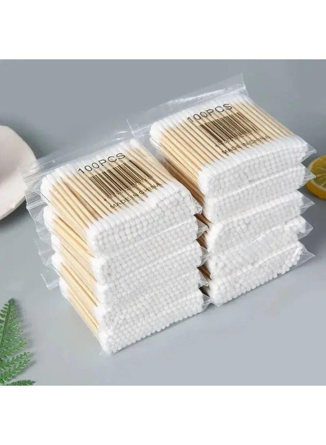 Cotton Buds for Ear Cleaning, 100 Pcs Medical Cotton Sticks, Soft and Safe for Personal Care and Cosmetics, Made of Soft and Skin-Friendly. - Image 5
