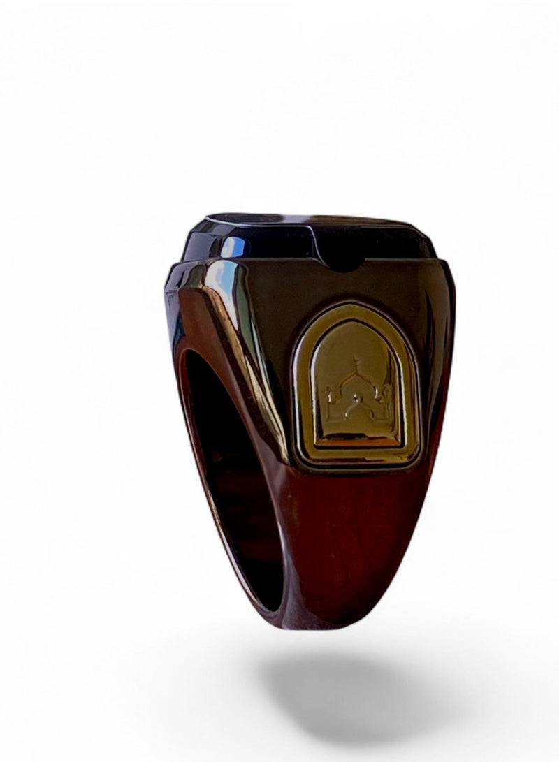 خاتم زكر خاتم ذكر ذكي مقاس (22) مم مزود بتذكير بالاهتزاز وعداد تسبيح واتصال بلوتوث لتطبيق IQIBLA الحصري و5 تذكيرات يومية بالصلاة - Image 2