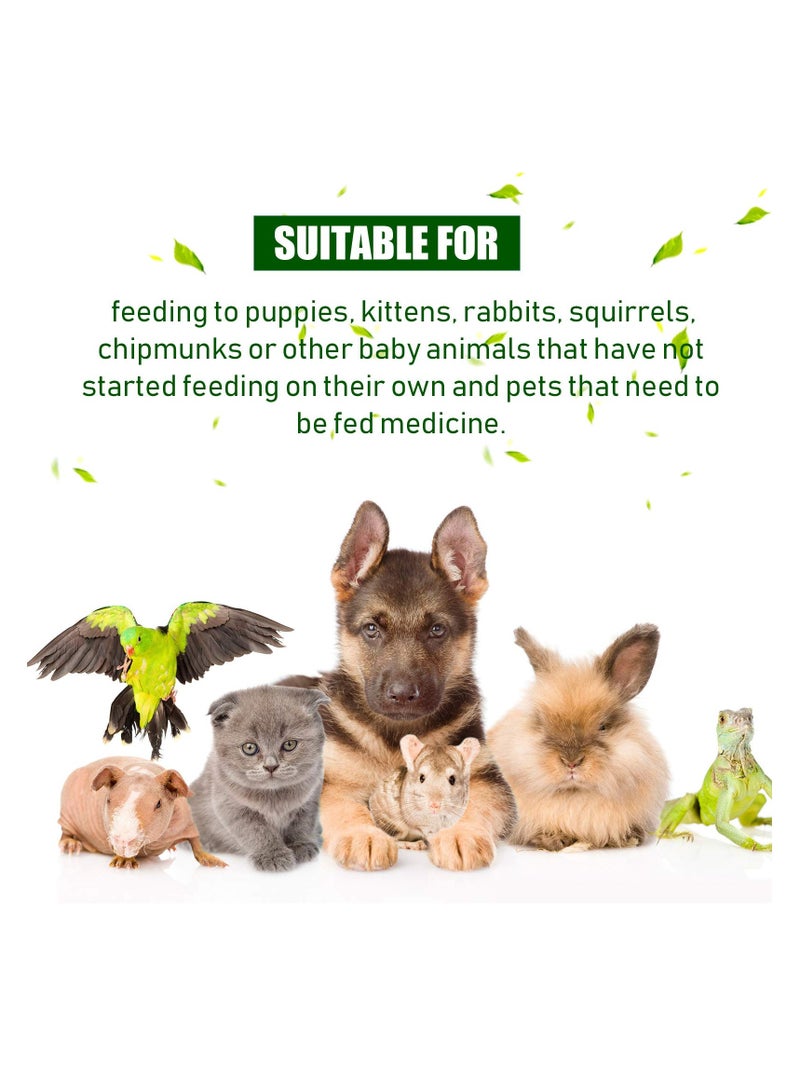 SYOSI موزع حبوب الحيوانات الأليفة 2 قطعة بلاستيك سهل الاستخدام متين لأدوية الحيوانات الأليفة أداة تغذية للكلاب والقطط الكبيرة - Image 5