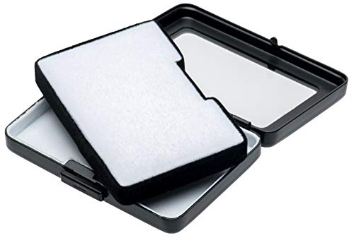 Giftop Glass Top Loose Diamond or Gemstone Display Box Case Holder Show Container Metal (Black Large Rectangle) - Image 5