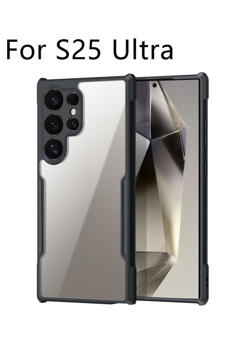 Case Compatible with Samsung Galaxy S25 Ultra, [Droproof] [Sweat-Proof] [Fingerprint-Proof] Shockproof Protective Phone Case -Black - Image 1