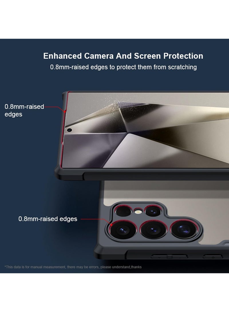 Case Compatible with Samsung Galaxy S25 Ultra, [Droproof] [Sweat-Proof] [Fingerprint-Proof] Shockproof Protective Phone Case -Black - Image 3