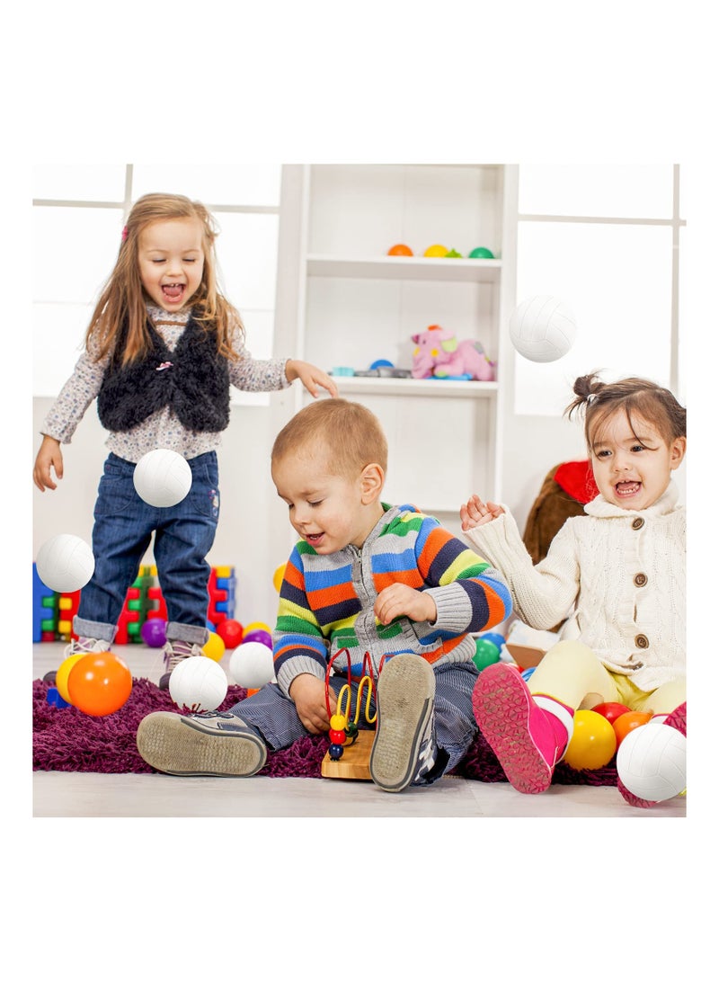 SYOSI 24 Pieces Mini Volleyball Stress Balls, White Volleyball Stress Ball Mini Sports Stress Foam Ball Tiny Volleyball for Stress Relief, Party Favor Toys, Ball Games, School Carnival Reward(2.36 In White) - Image 5