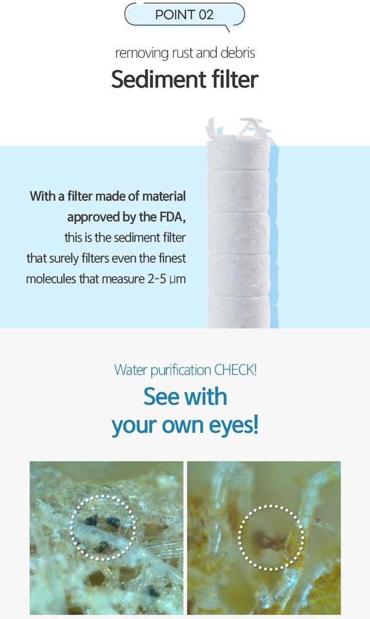 Dewbell Shower-Ae Wides Shower Head Filter, Made in Korea, Removes Chlorine & Harmful Pollutants, Prevent Hair Loss & Moisturize your skin - Image 4
