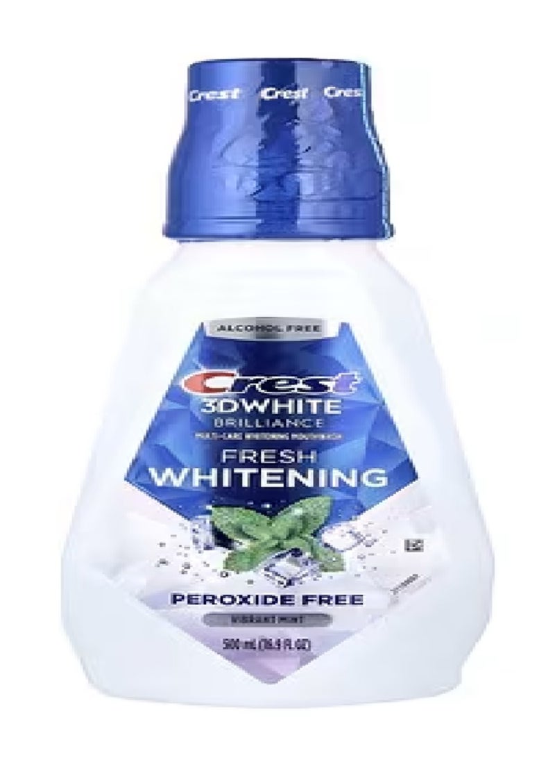 Crest 3D White Charcoal Whitening Toothpaste + 3D White Brilliance Clean Mint Free Whitening Mouthwash 16.9 Ounce - Image 3