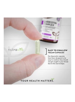 Nutravita Quercetin 500mg with Bromelain Vitamin C 120 Vegan Capsules  - Image 3