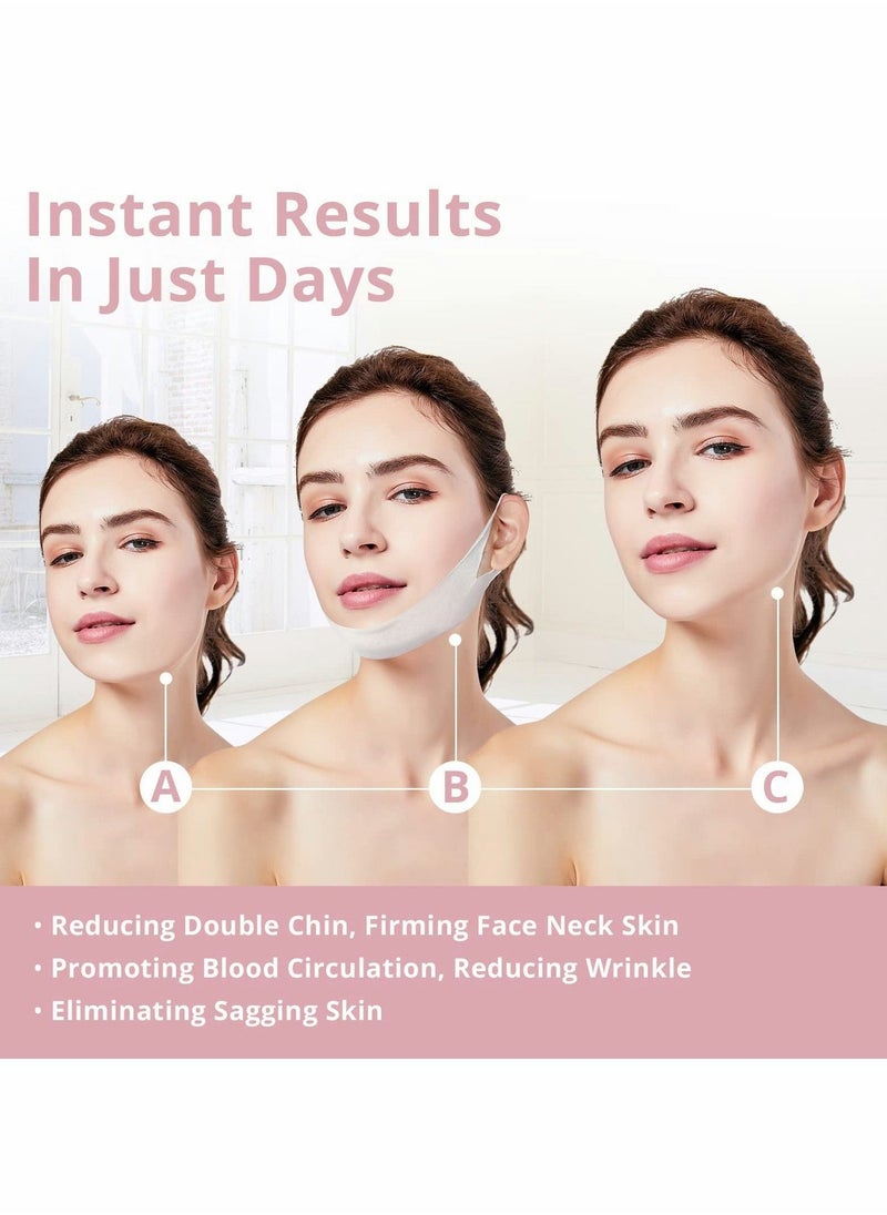 Generic - V-Shaped Slimming Face Mask, Double Chin Reducer Face Lift Tape, Jawline Shaper Chin Strap Neck Lift Tape V-Shaped Face Lifting Mask for Firming and Tightening Skin - Image 1