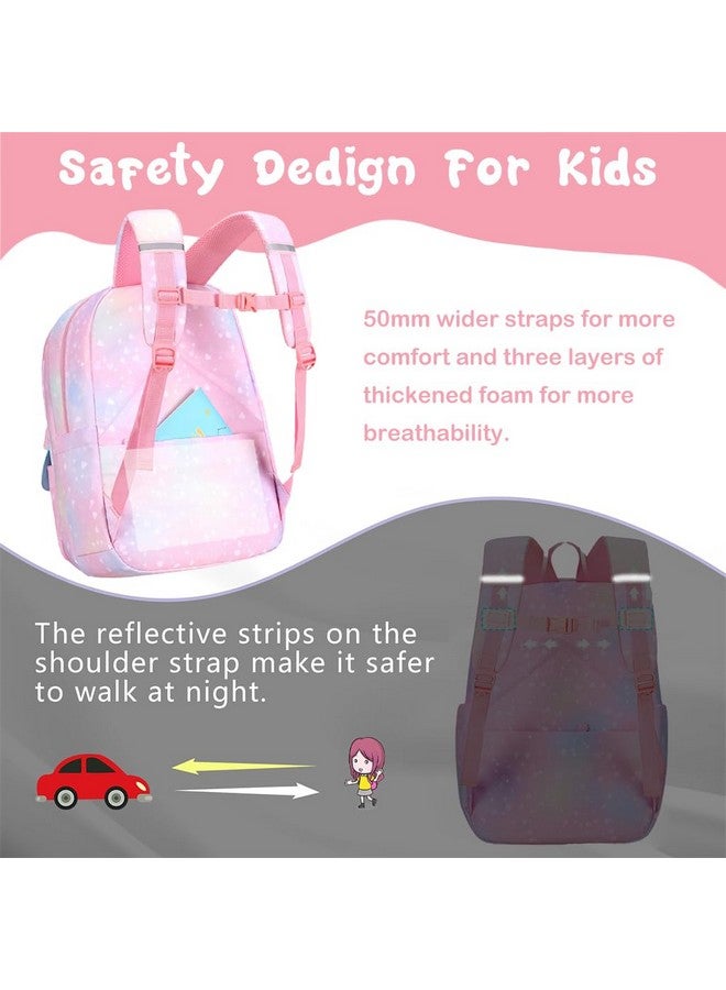 Fancyku � School Backpacks For Girls & Boys Stylish Durable Water Resistant Kids Bag Burden Relief Cartoon School Bags For Kids Birthday Gift Backpack For School, Picnic (6-12 Years Old) - Pink - Image 5