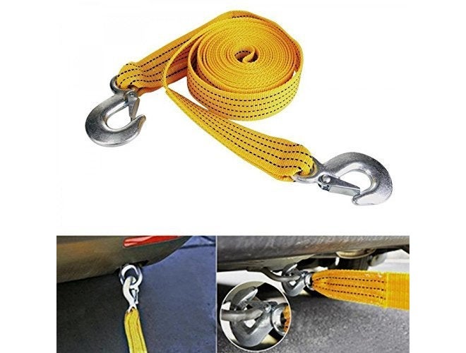 Car Auto Towing Tow Cable Rope Heavy Duty 3 Ton 2.65Mtr for Hyundai Grand I10 NIOS