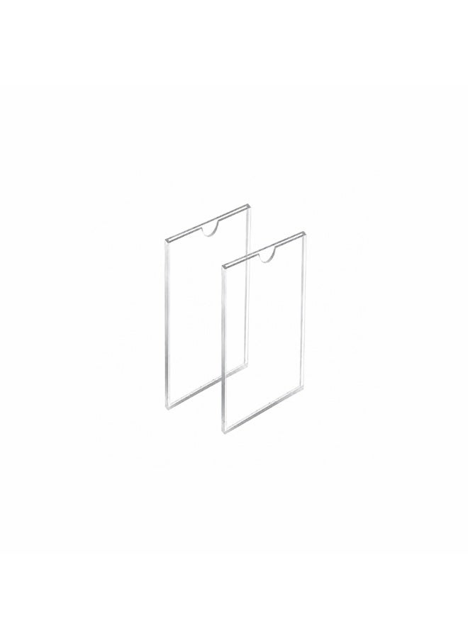 Clear Acrylic Wall Mount Display Stand Holder, 2-Pack