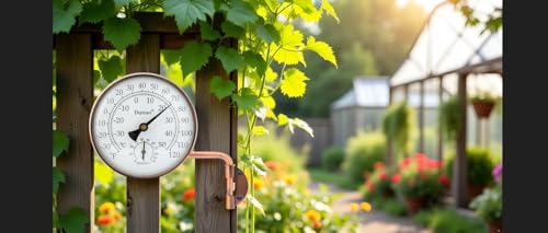 Dunuo 4" Brass Outdoor Thermometer with Humidity, Analog Wall Mount Temperature Gauge, Decorative for Patio, Garage, House, Greenhouse, Window, Antique Bronze, No Battery - Image 5