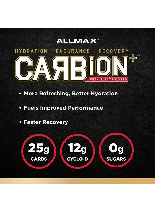 ALLMAX Nutrition - CARBION+ Workout Hydration Supplement Powder with Electrolytes, Supports Endurance, Recovery, and Exercise Performance, Gluten Free and Vegan, Blue Ice, 25 Servings - Image 3