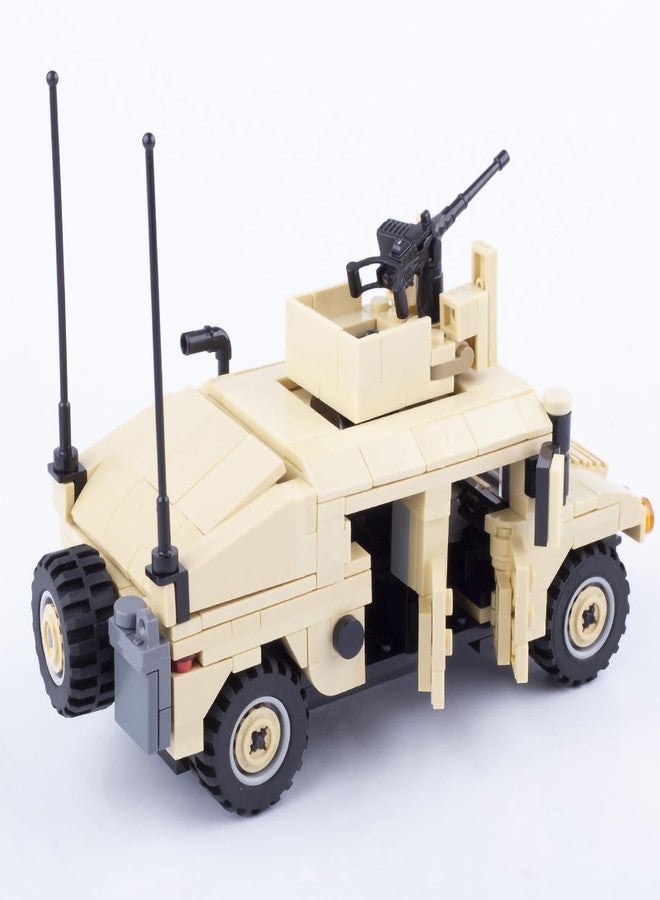 GeRRiT American Military Vehicle HMMWV Building Block(449 PCS),WW2 Military Historical Building Set,Toys Gifts for Kid and Adult Compatible with Lego., 66010 - Image 4
