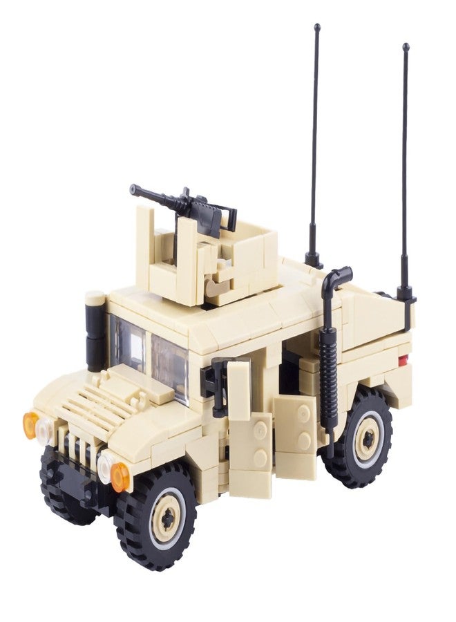 GeRRiT American Military Vehicle HMMWV Building Block(449 PCS),WW2 Military Historical Building Set,Toys Gifts for Kid and Adult Compatible with Lego., 66010 - Image 5