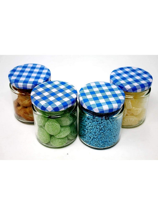 Ash & Roh® - Clear Glass Jar And Container With Air Tight Lid Storage of Spices and Dry Fruit (200 ML ROUND, 6) - Image 3