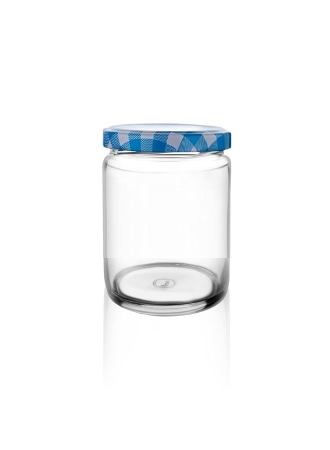 Ash & Roh® - Clear Glass Jar And Container With Air Tight Lid Storage of Spices and Dry Fruit (200 ML ROUND, 6) - Image 2