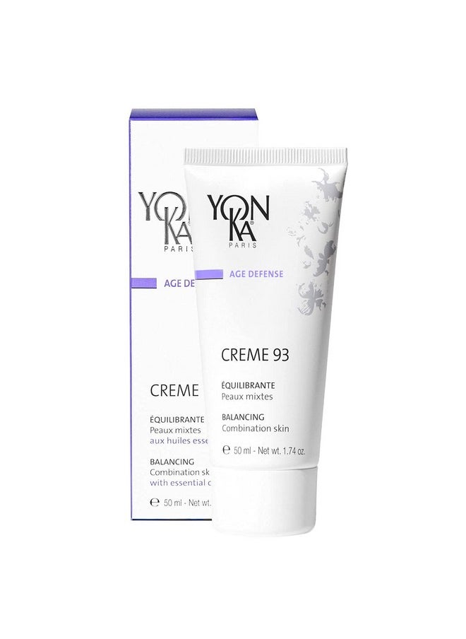 Yonka Yonka Creme 93 Mattifying Moisturizer (50Ml) Balancing Facial Cream For Combination Skin Balance Oily Complexion With Vitamins Ac And E Parabenfree  - Image 2