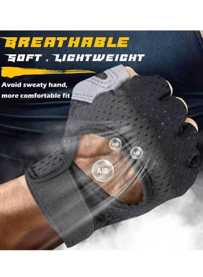 GymHand Gloves with Anti-skid and Wear-resistant, Comfortable Exercise and Breathable Gym with Velcro, Weight Lifting Gloves - Image 2